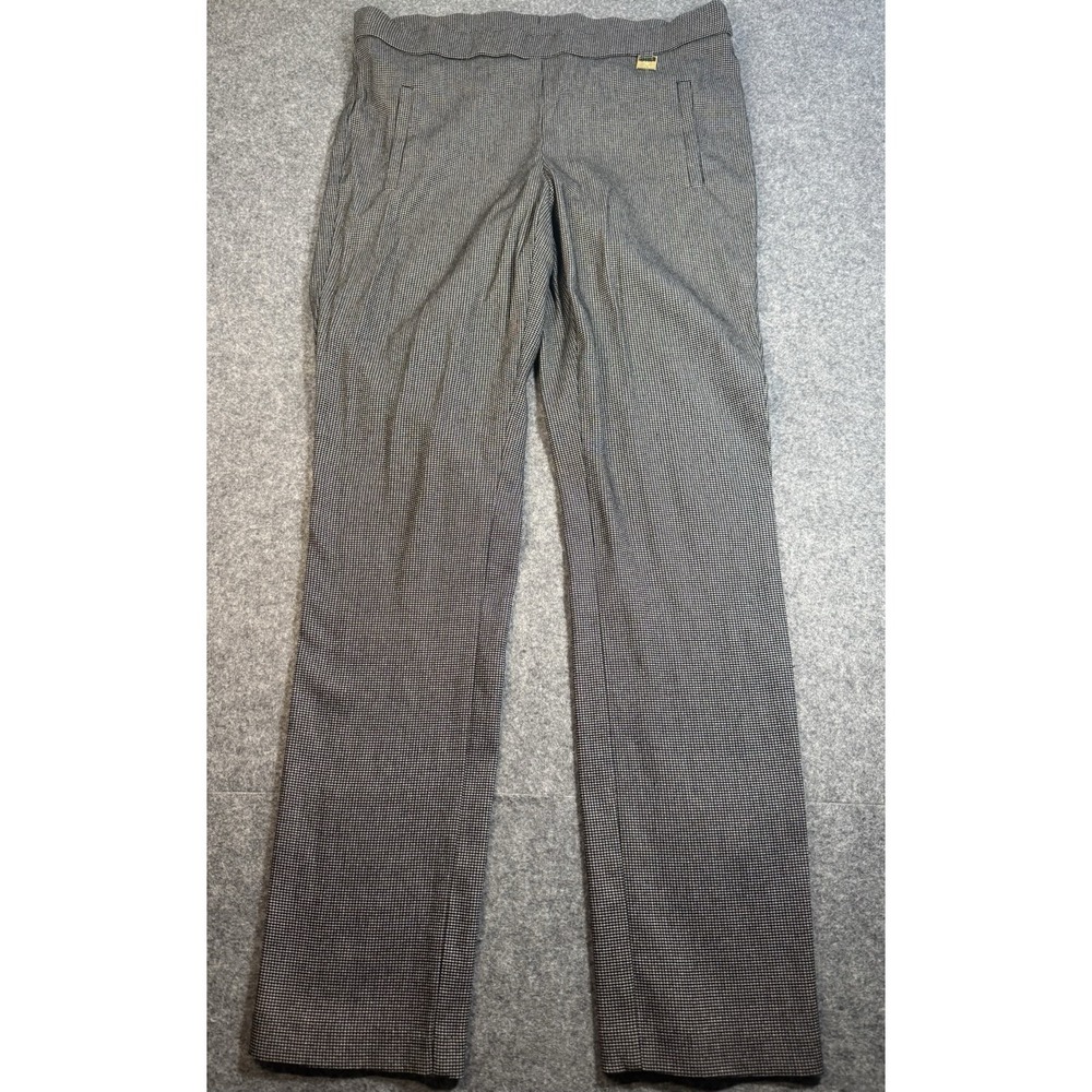 Rafaella Comfort Women's Size 6 Black and White Patterned Pull-On Pants